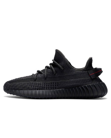 Adidas Yeezy Boost 350 V2 Static Black Reflective Laces FU9006
