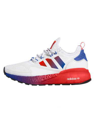 Adidas ZX 2K Boost White Solar Red Blue FX9519