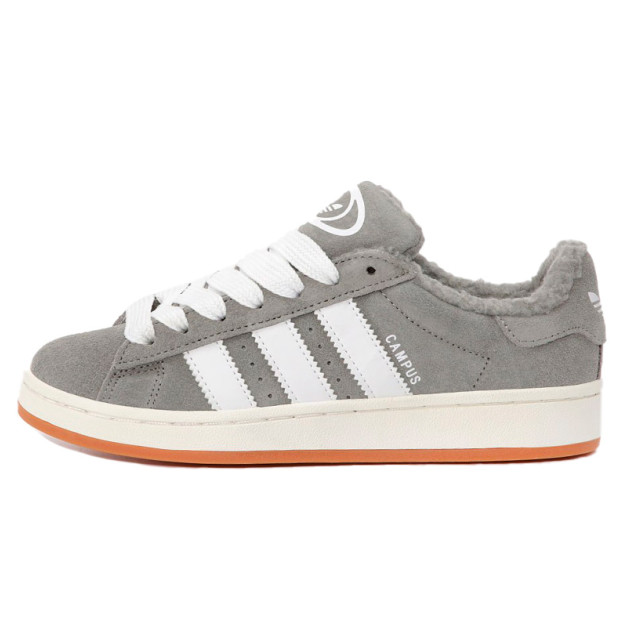 Adidas Campus Dark Grey White Winter З ХУТРОМ