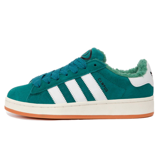 Adidas Campus Green White Winter З ХУТРОМ