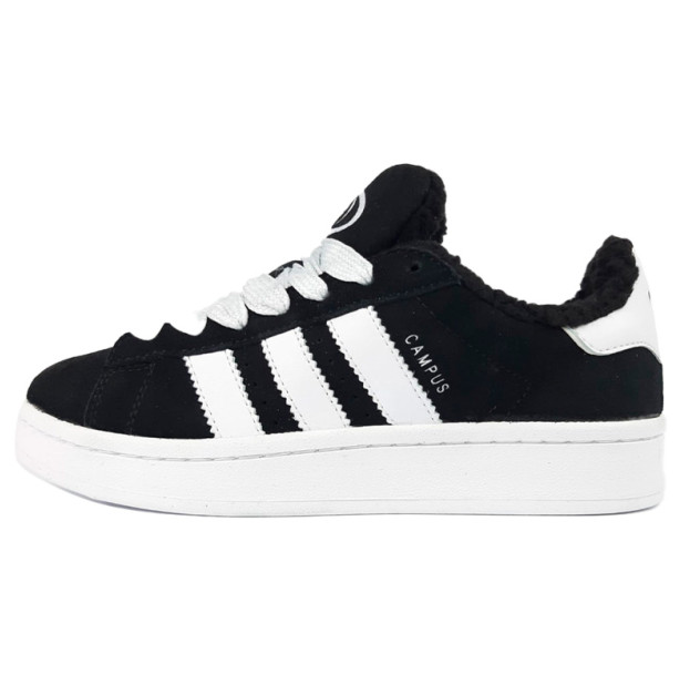 Adidas Campus White Black Winter З ХУТРОМ