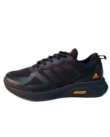 Adidas Cloudfoam Black Orange Termo З ФЛІСОМ