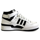 Adidas Forum High White Black С МЕХОМ