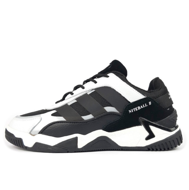 Adidas Niteball 2.0 Black White Winter 2 З ХУТРОМ